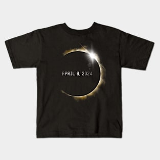 Total Solar Eclipse April 8, 2024 Kids T-Shirt